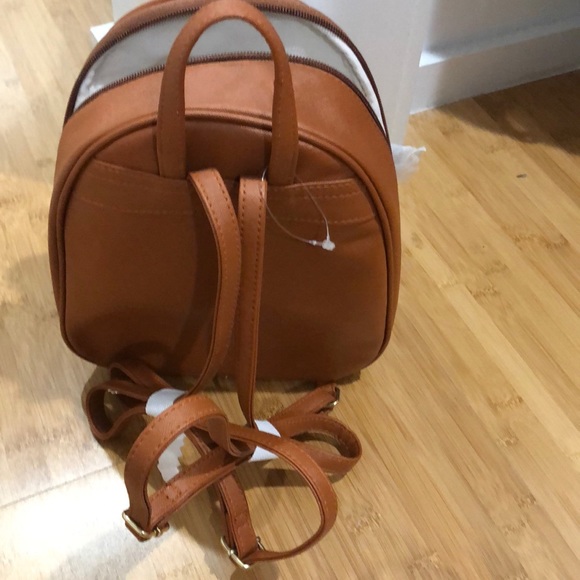 Brown “L” Backpack/Purse - Picture 3 of 5